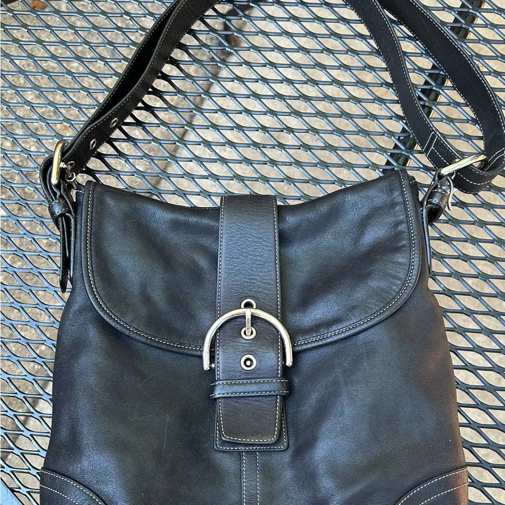 Coach Black Y2K SoHo Buckle SoHo Hobo